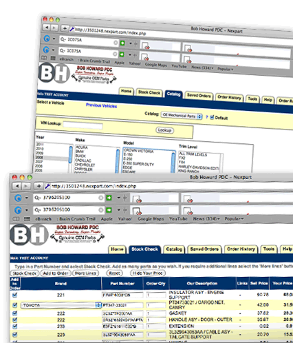 nexpart screenshots